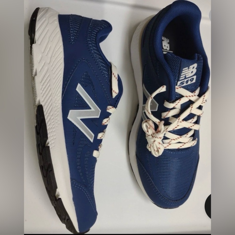 New New balance YK519 BGS running shoes Size 6 blue/white